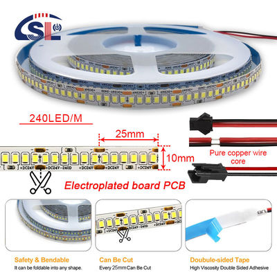 12v24v 240leds 10mm 3000K 4000K 6500K Die-Cutting Board dubbele kleur SMD2835 Led Strip Light