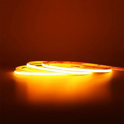 Gouden geel flexibel COB LED-strooklicht voor hotelkasten slaapkamer keukenverlichting