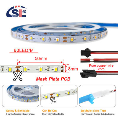 SMD 2835 Led Light Strip12V Intelligente verlichting Eén/drie kleuren CCT Flexible Endless Dimming