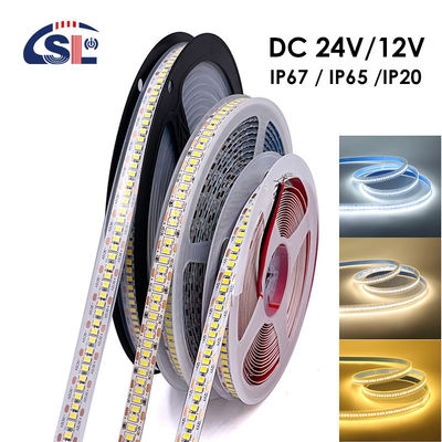Waterdicht SMD2835 LED Strip Lights 240leds 8mm 24v 12v 3000K 4000K 6500K IP67 IP65 IP20