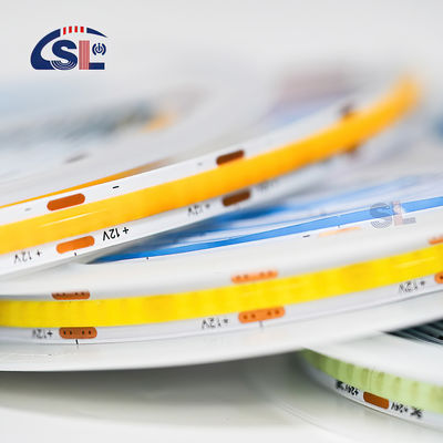 High Lumen COB LED Strip Light CE RoHs IP20 8mm Breedte 12V 24V 4000K Natuurverlichtingsstrook