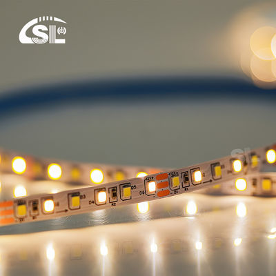 CCT 12V24V 8mm 120leds 3000K-6500K Flexibele Dual Color Galvaniseren SMD2835 LED Strip Licht