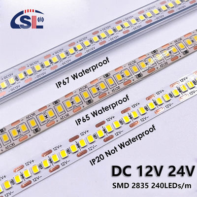 Waterdicht 240leds 10mm 3000K 4000K 6500K LED lichtstrook met 50000 werkuren