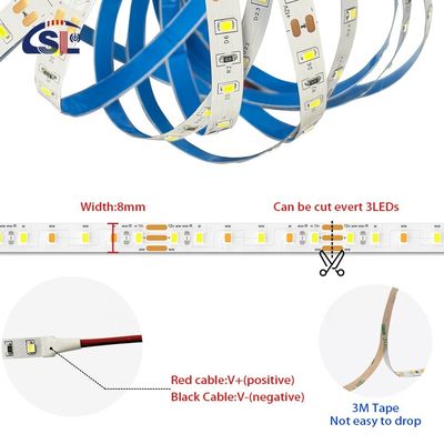 180 leds 10mm Hoge helderheid 110v220v 3000K IP67 Waterdicht SMD2835 Led Strip Light