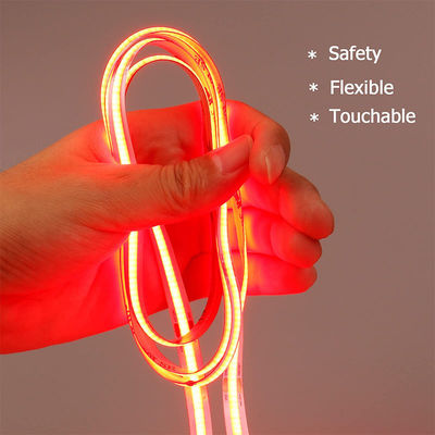 Hotel COB LED Strip Light 12V 24V 8mm 10mm 480 LED's Rood voor binnen- en buiteninrichting