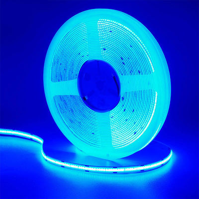 CE LVD EMC ROHS FCC REACH ERP2.0 Gecertificeerd Ice Blue COB Led Strip Light met 8 mm breedte