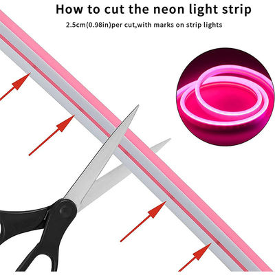 Hotel Populair Silicone Neon Flex Roze LED Neon Flex DC 12V IP65 Waterdicht 8x16mm 120 LEDs/M