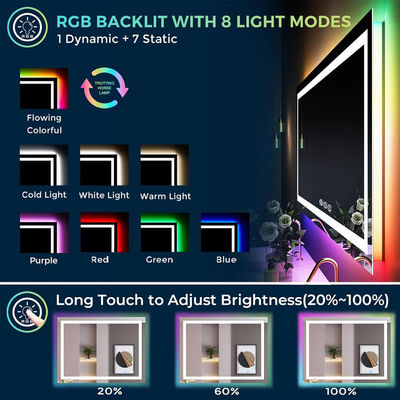 8mm 2811 60Ds DC12V RGB LED-lichtstrook voor omgeving en woning