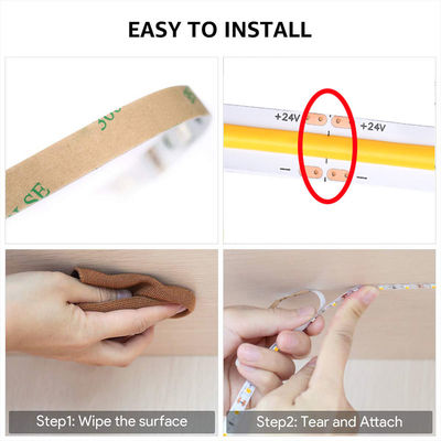 COB LED Strip Light IP20 8mm Breedte 12V24V 320leds 3000K4000K6500K voor keuken woonkamer