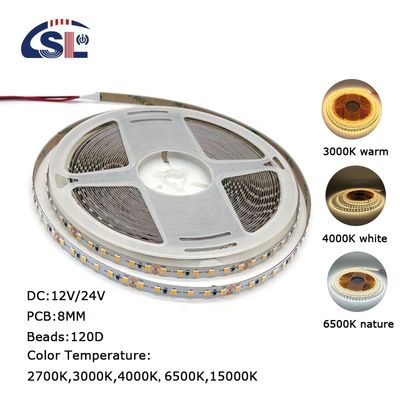 Elektroplate PCB 120Ds 8mm Ra 80 3000K-6500K Running LED Light Strip voor woonruimte