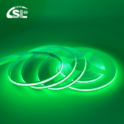 Waterdicht groen flexibel strooklicht COB LED CE RoHs IP20 Ra90 8 mm Breedte 12V24V 320Leds