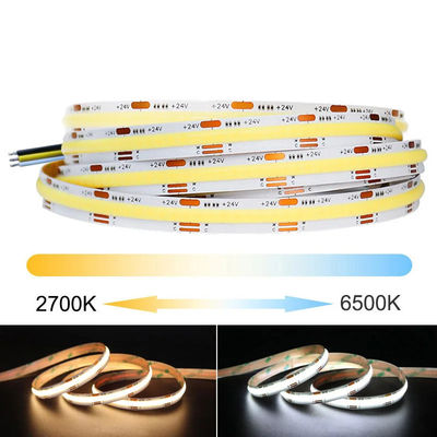 Waterdichte aanpassing DC12V24V 8mm10mm Breedte 3000K 6500K CCT COB LED Strip Light