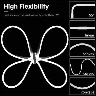 Neutrale witte 120LED's/m Koelwitte LED Neon Flex IP65 Waterdicht DC 12V 6x12mm Volledige set