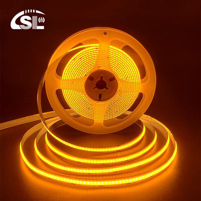 IP20 12V 24V Flexible COB Led Strip Light 8mm 320Leds Oranje Waterdicht Strip Light 3