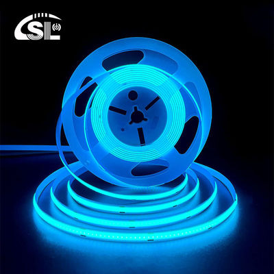 320Leds Hoge helderheid IJsschaduw Blauw COB Led Strip Light CE RoHs IP20 8mm Breedte 12V24V