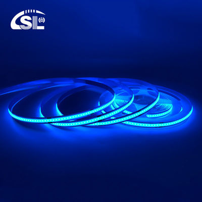 320Leds Hoge helderheid IJsschaduw Blauw COB Led Strip Light CE RoHs IP20 8mm Breedte 12V24V