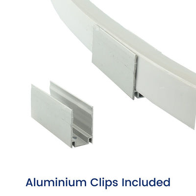 Natuurwit Neon Flex 4000K DC 48V 16x16mm Platte vorm Verticaal buigen IP65 Waterdicht LED Neon Flex