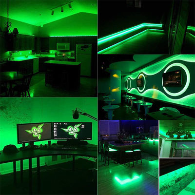 DC12V24V 480LEDs Ra90 8mm10mm Breedte Groen Flexibel COB LED Strip Licht voor verlichting