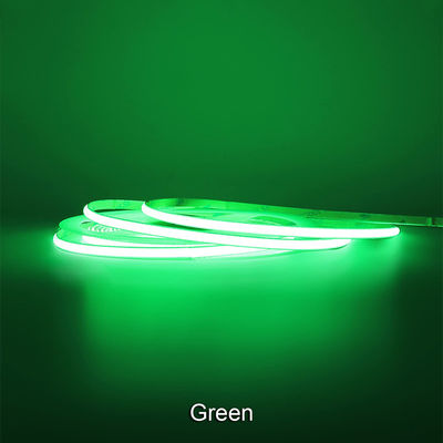 Langdurig COB Led Strip Light IP20 8mm 12V24V 320leds Groen voor buiten binnen