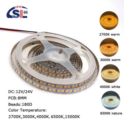IP20 4100K 180LEDS/M 24v SMD 2835 LED-strooklicht voor decoratie in natuurlijk wit