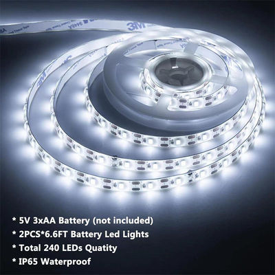 DC 24V 5V 120LED's 8mm 6500K Wit Hoge Helderheid Flexible Electroplate SMD2835 LED Strip Light