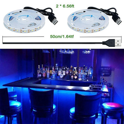 5V 8mm 120LEDs Blauwe LED Strip Light Elektroplate SMD2835 Ideaal voor binnen- en buiten