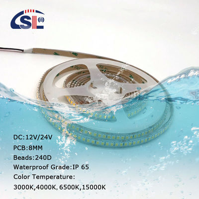 Waterdicht 12v24v 240leds SMD2835 Led Strip Light in 2700K-15000K Kleurtemperatuur