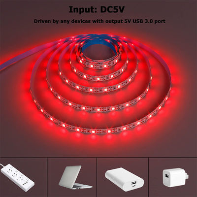 120 leds 8mm Rood Een licht één snit Elektroplate flexibel SMD2835 Led Strip Light 5v