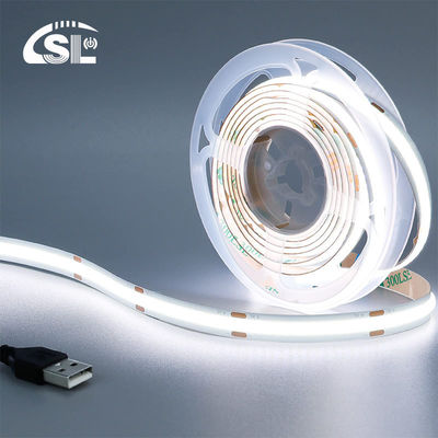 5v 320leds 8mm 6500K White COB Led Strip Light voor woonverlichting door schakelaarbesturing