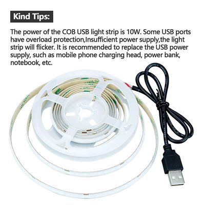 320leds 8mm Blauw flexibel COB Led Strip Light voor binnen- en buitenversiering -20 60C