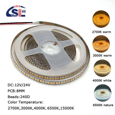 8mm 240leds 6500K Cold White SMD2835 Led Strip Light met afstandsbediening