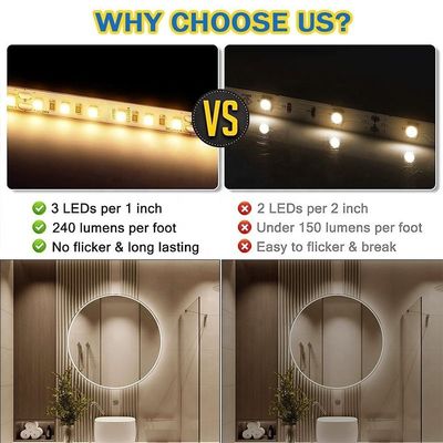 8mm 240leds 6500K Cold White SMD2835 Led Strip Light met afstandsbediening