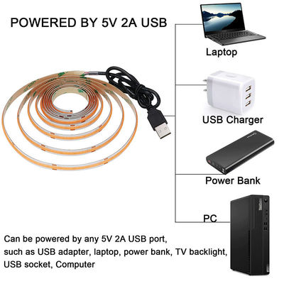 12v24v Wifi Control Mode 8mm 320leds Purple High Brightness COB Led Strip Light 0,06kg