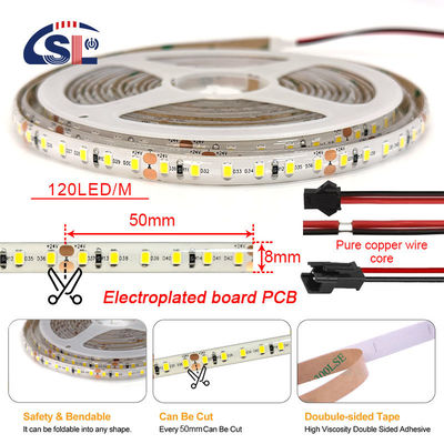12V waterdicht IP65 60LED 3000k 4000k 6500k LED-strooklichten Touch Control Kopermateriaal