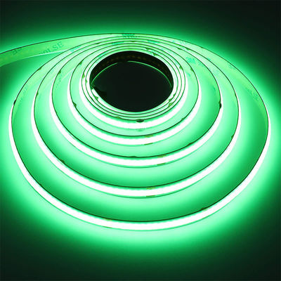 Groen COB Led Strip Light 8mm 320leds 12v24v voor buiten en binnen lange levensduur