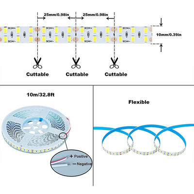110v220v 10mm 240 leds 3000K4000K6500K Flexibele Stansplank SMD2835 Led Strip Licht