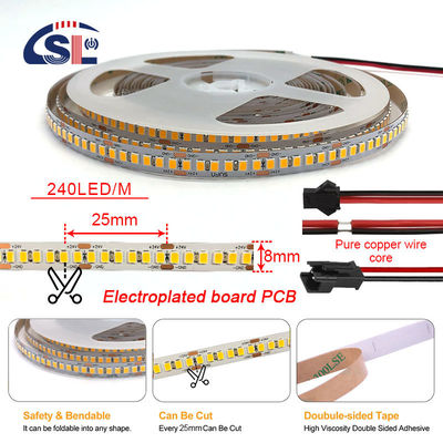 12v24v 240leds 8mm 3000K Warm White SMD2835 Led Strip Light met 50000 uur levensduur