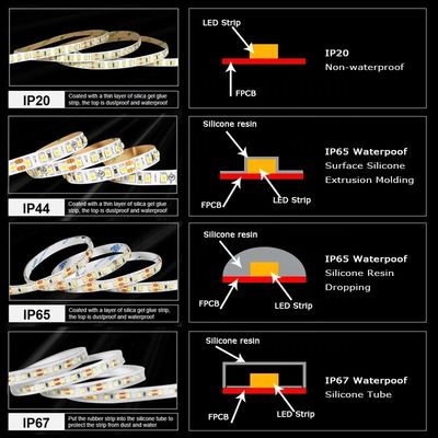 Lichtstrengen met kleurweergave-index Ra 80 5M/R DC12V 8MM 120 Perlen 10W/M 6500k