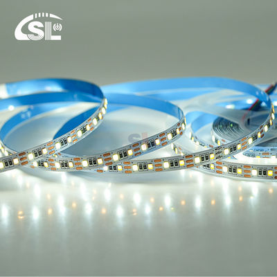 Aanpasbare kleurtemperatuur LED-strooklicht 120 LED's/m Dubbelkleurig 8 mm Niet waterdicht