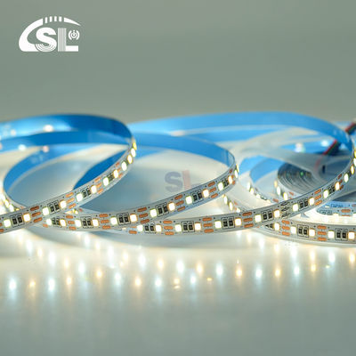 Aanpasbare kleurtemperatuur LED-strooklicht 120 LED's/m Dubbelkleurig 8 mm Niet waterdicht