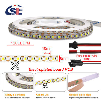 2200 lm Hoge helderheid 2835 120 led/m LED-strook 8 mm Breedte 12V 24V Single Cut Light Strip