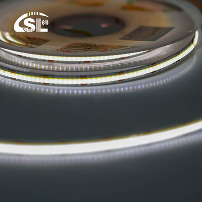 Niet-waterdicht 24v COB 320Ds 8mm Ra 80 CCT Drie-kleurige Cob LED lichtstrook