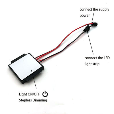 Geïntegreerde spiegel touch dimmer schakelaar voor LED badkamer spiegel 3.6cm * 3.6cm * 0.8cm Grootte