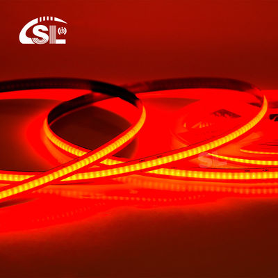 Verbazingwekkende 24v COB 320Ds 8mm Ra 85 Rode LED lichtstrook met 50000 uur levensduur