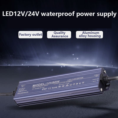 Ultra dun 12V/24V 2.5A -25A 60w 100w 200w 300w 400w IP68 waterdicht vermogenstransformer