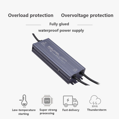 Ultra dun 12V/24V 2.5A -25A 60w 100w 200w 300w 400w IP68 waterdicht vermogenstransformer