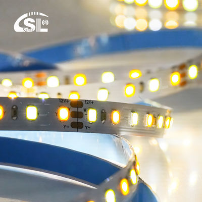 120 leds CCT Led Strip Light 2700k-6500k 5/10M/Roll 12/24V DC Invoerspanning DC 24V
