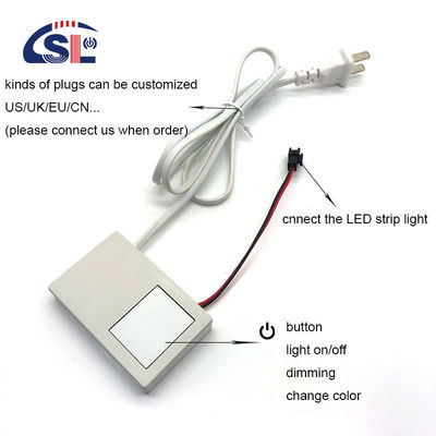 60W 12V Defogger met één sleutel één kleur geselecteerde LED Dimmer Mirror Touch Sensor Switch