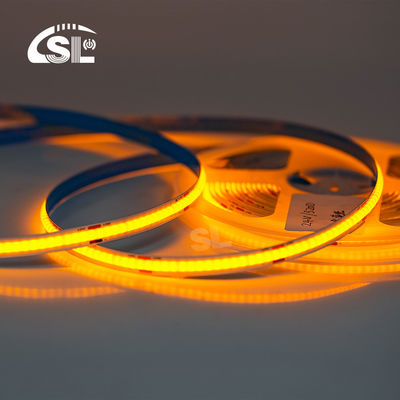 Elektroplate COB 24v COB 320Ds 8mm Ra 85 Gouden gele lichtstrook voor huisverlichting