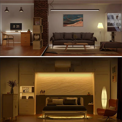Interieur decoratie Hoge helderheid 12v24v 10mm 120leds 3000K-6500K CCT Flexible Dual Color COB Led Strip Light